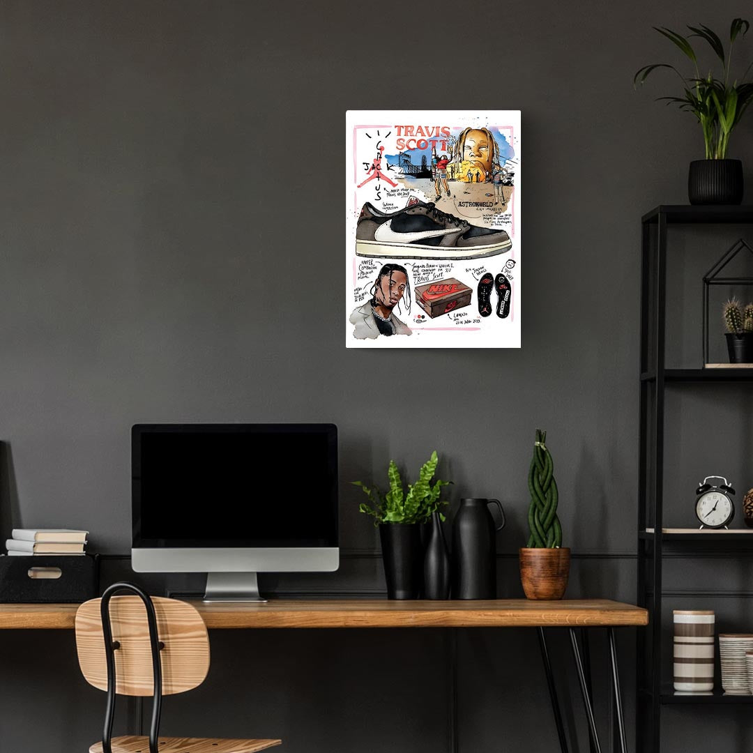Nike Travis Scotts Flyer Sneakers Poster