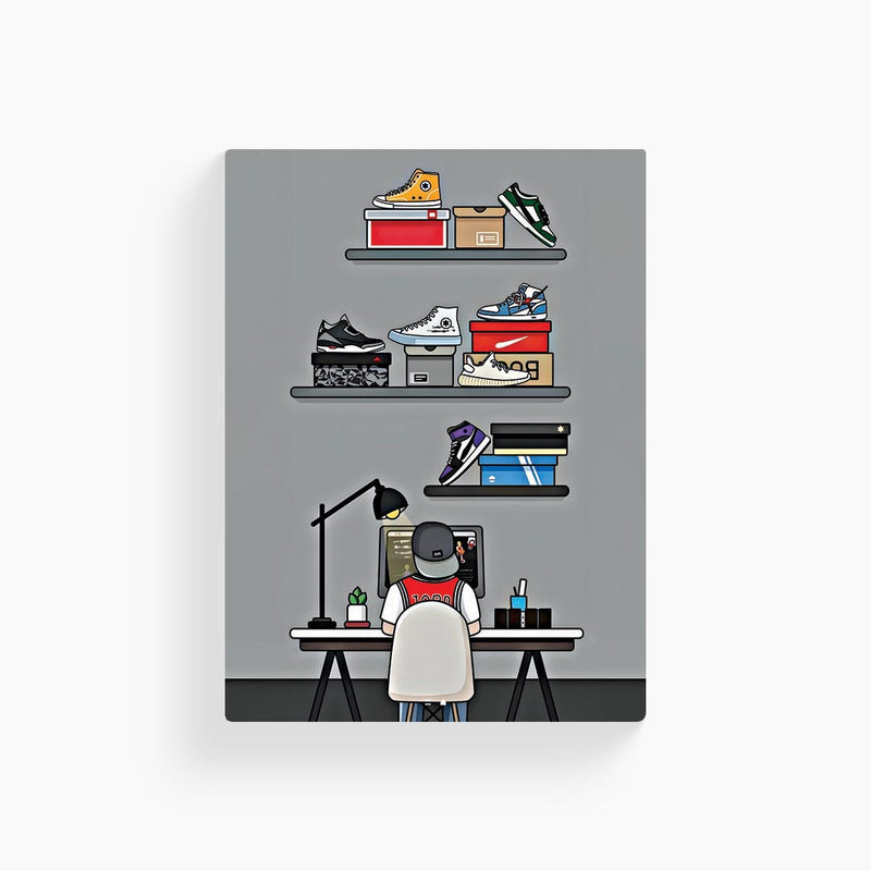 Sneakerhead Shelf Poster