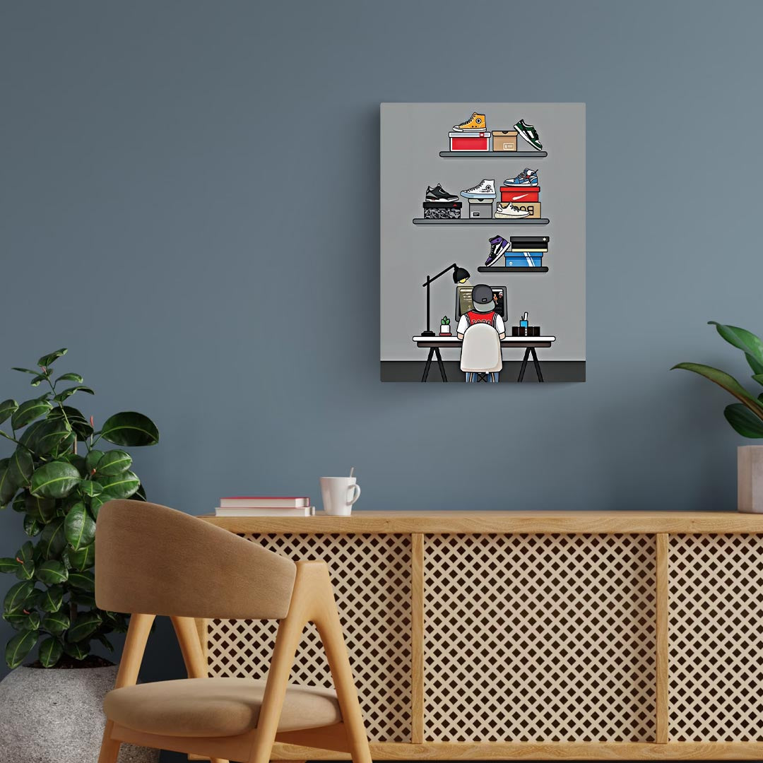 Sneakerhead Shelf Poster