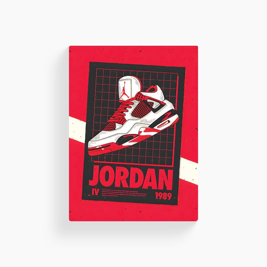 Air Jordan 4 Sneakers Poster