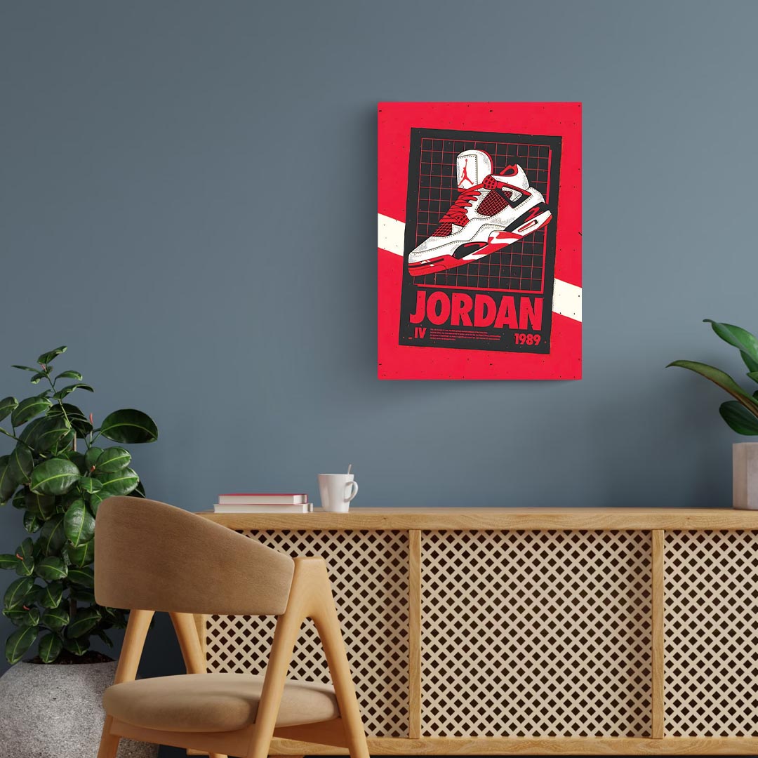 Air Jordan 4 Sneakers Poster