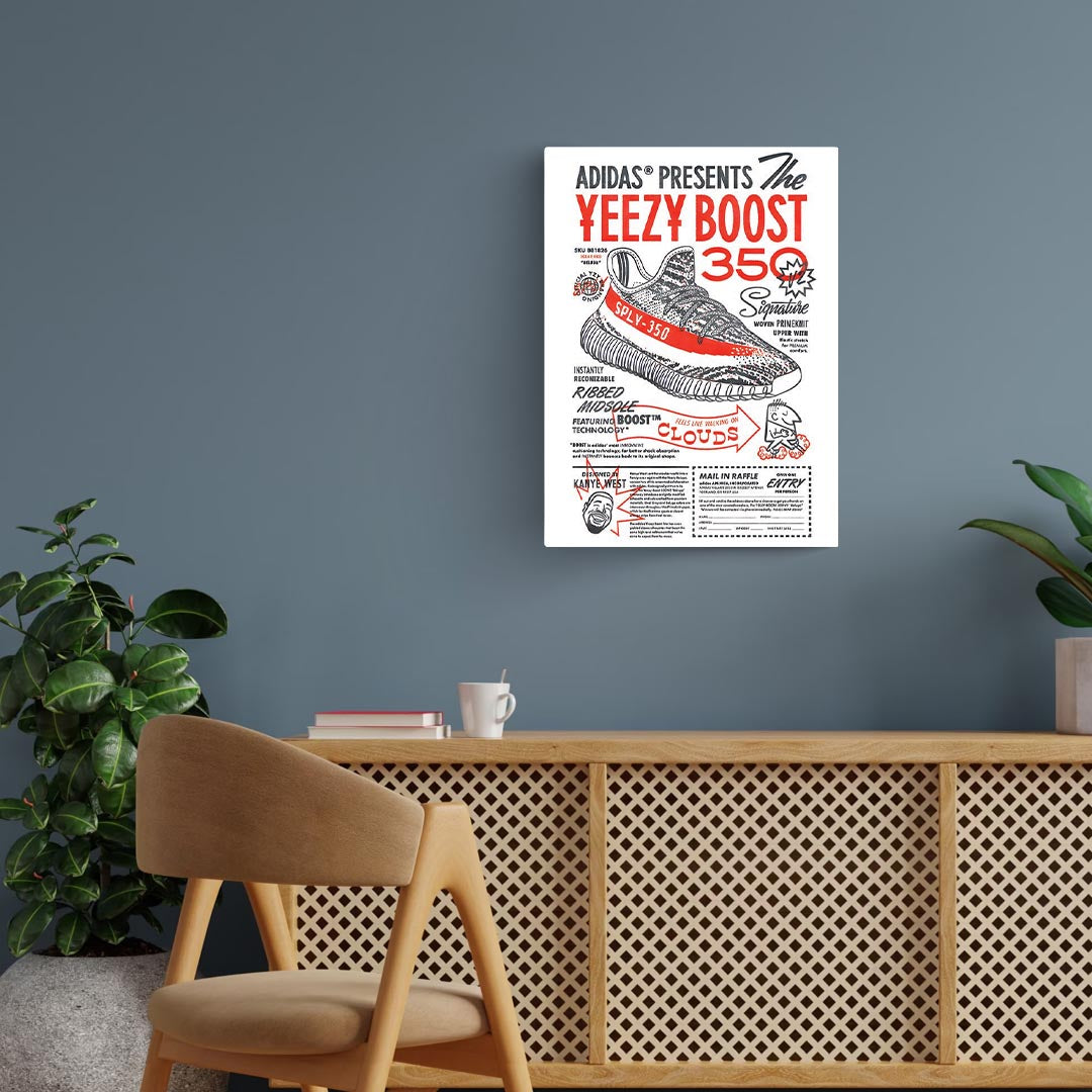 Yeezy Boost Flyer Sneakers Poster