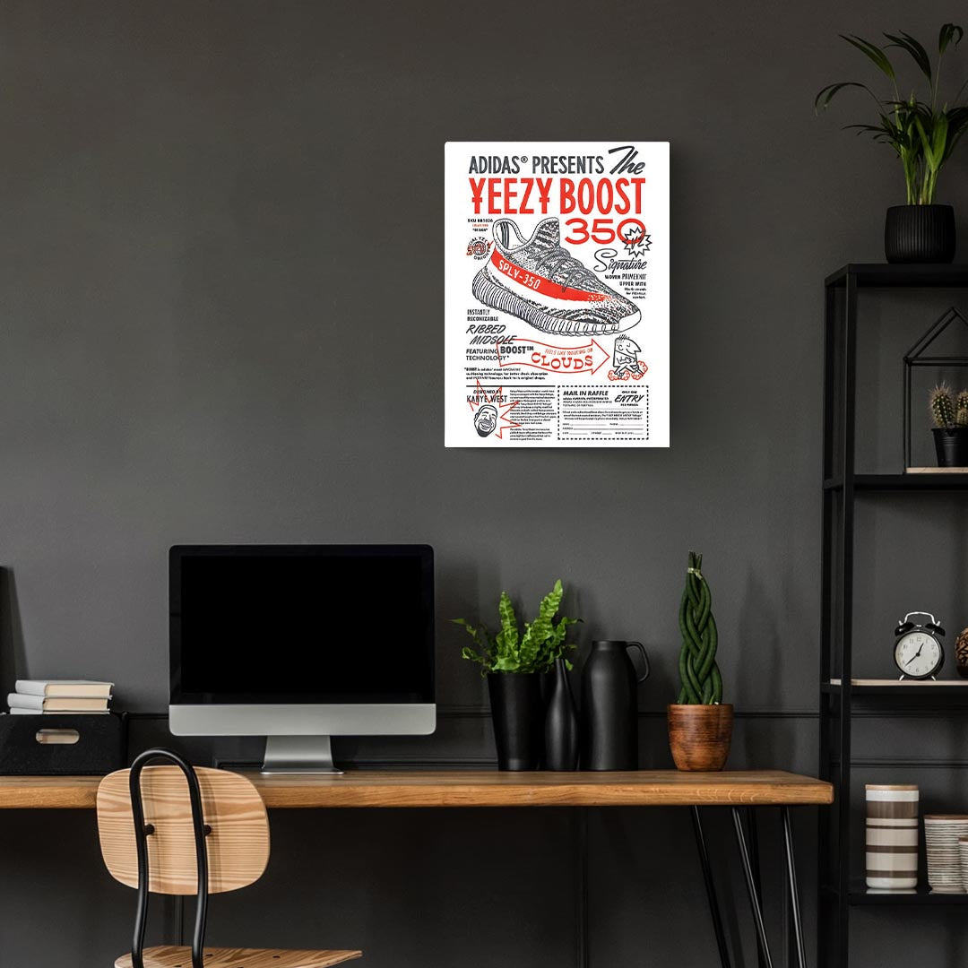 Yeezy Boost Flyer Sneakers Poster