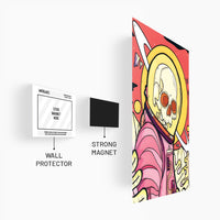 Astro-Skull Art Poster
