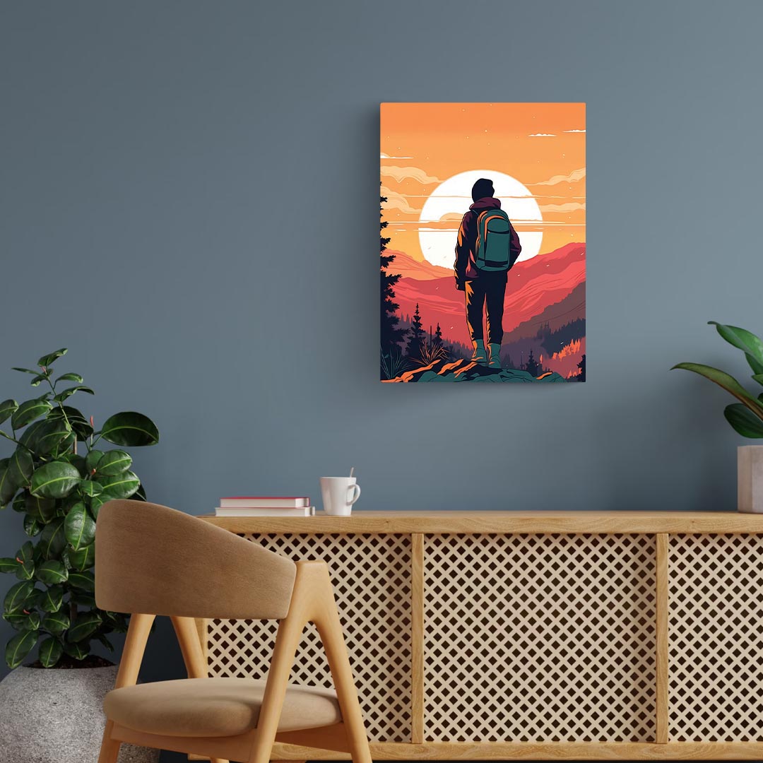 Backpacker Art Poster