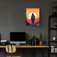 Backpacker Art Poster