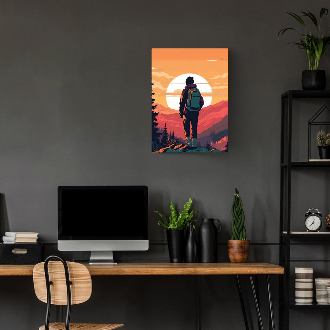 Backpacker Art Poster