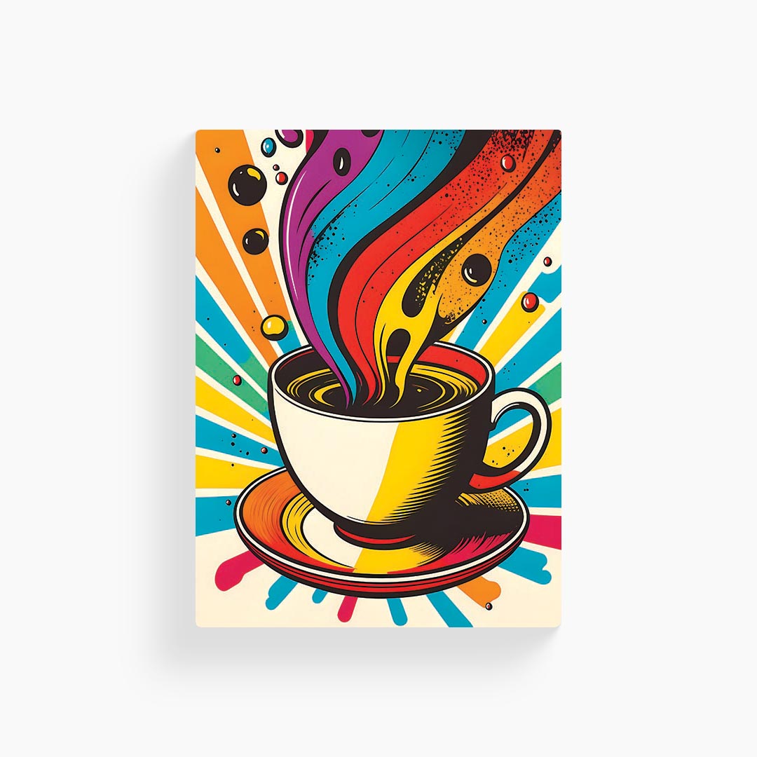 Coffee Abstract Art Poster
