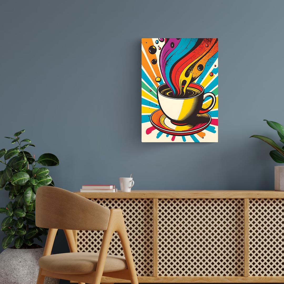 Coffee Abstract Art Poster