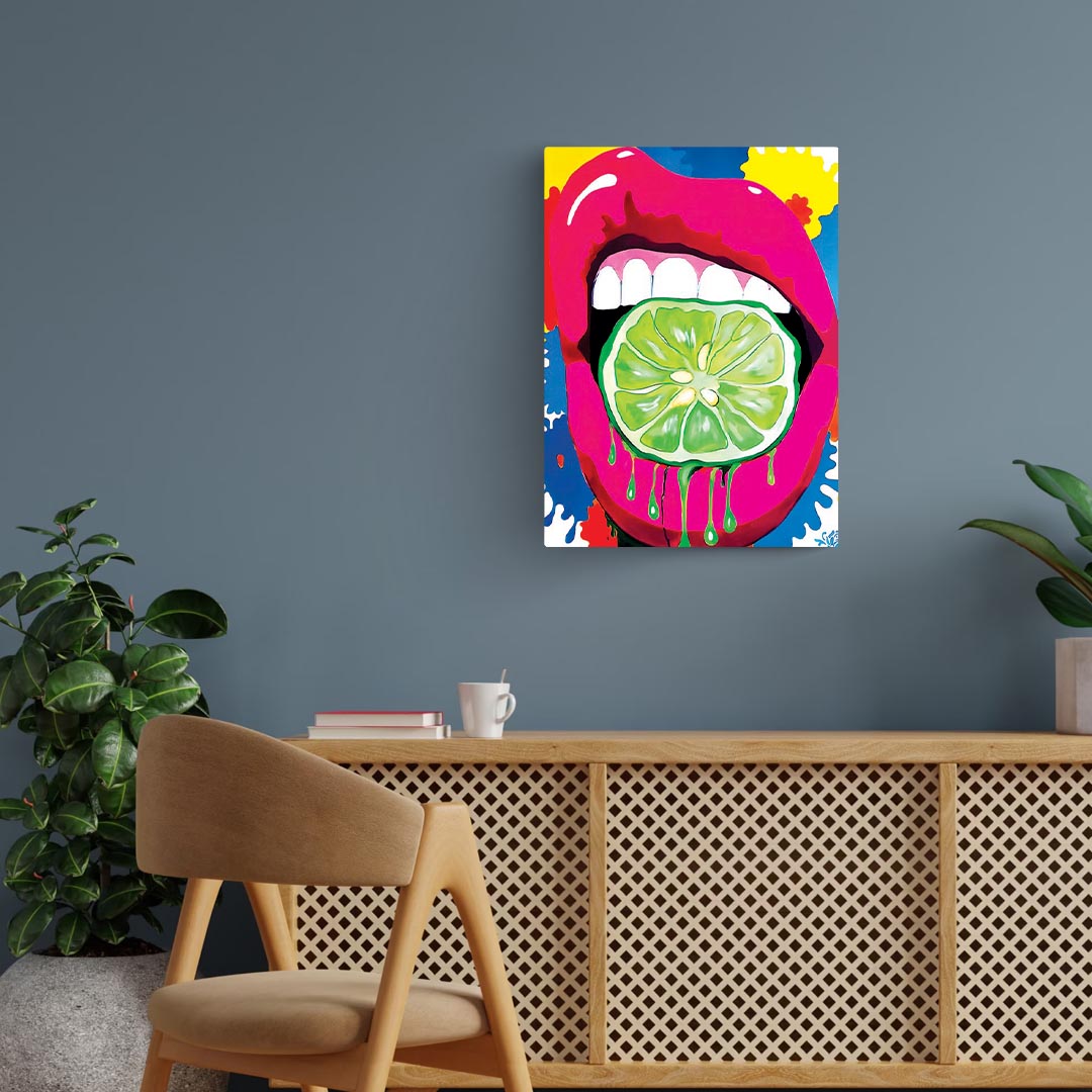 Drippy Lime Poster