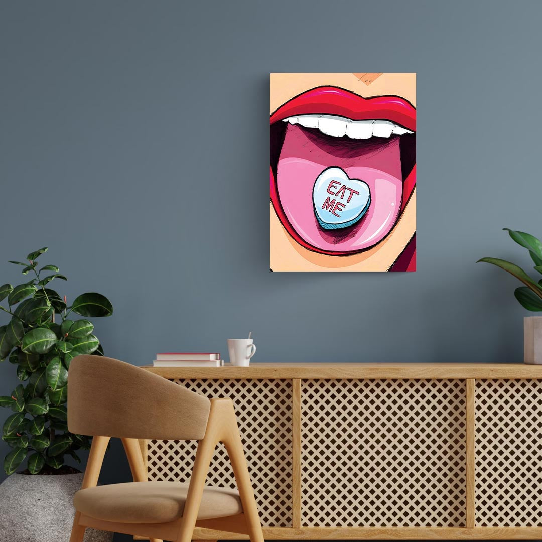 Eat Me Pop Art Poster