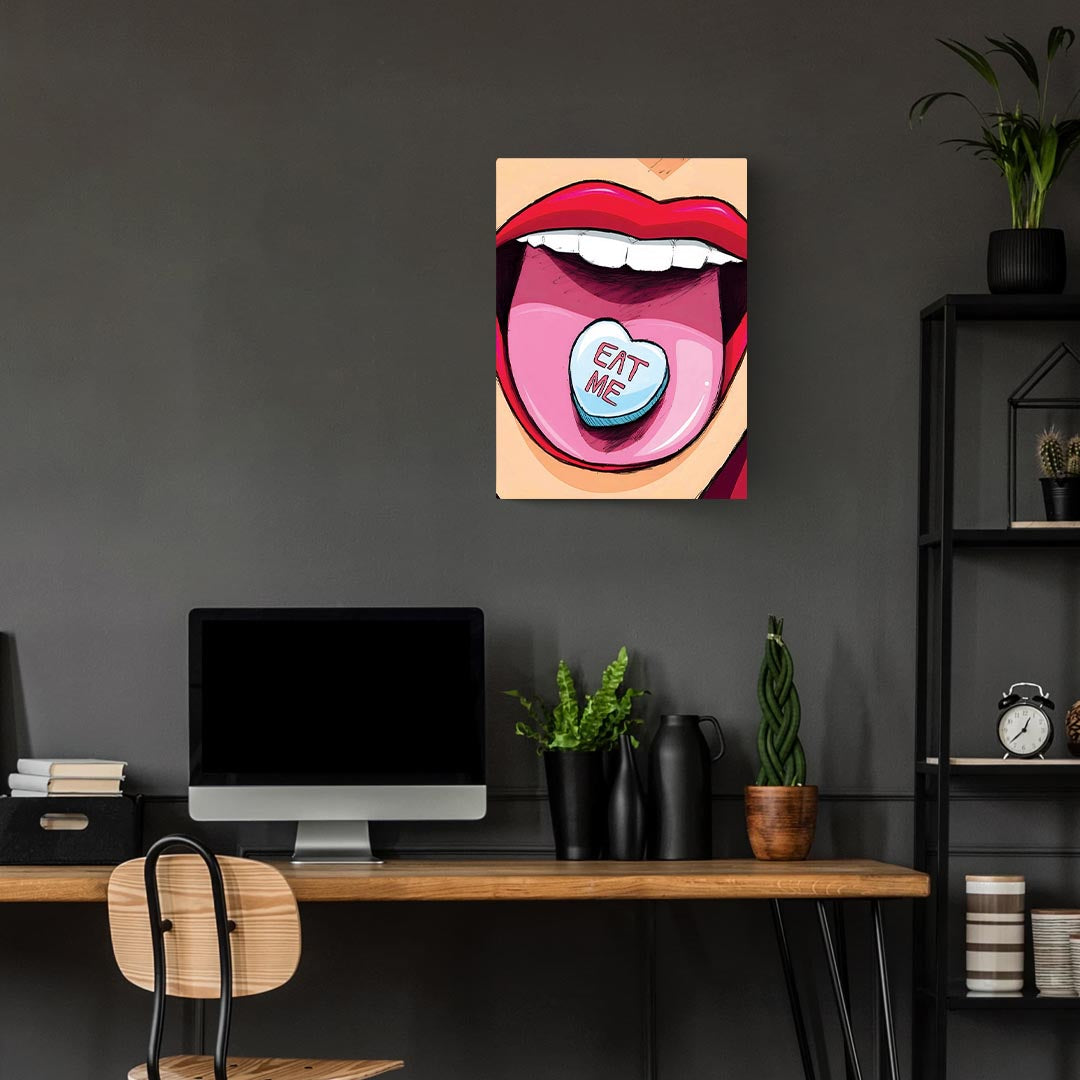 Eat Me Pop Art Poster
