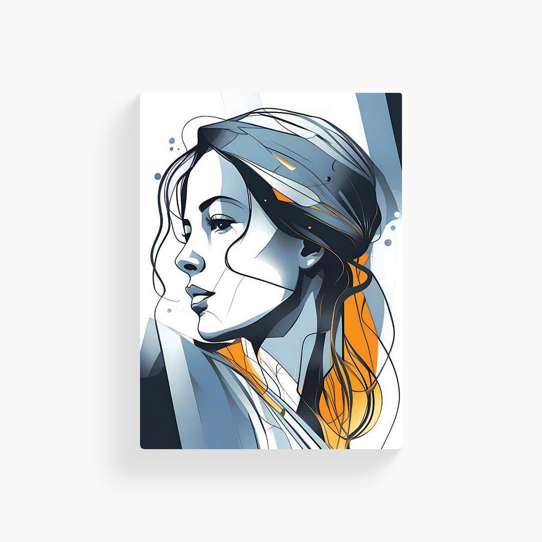 Geometric Woman Art Poster