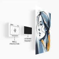 Geometric Woman Art Poster