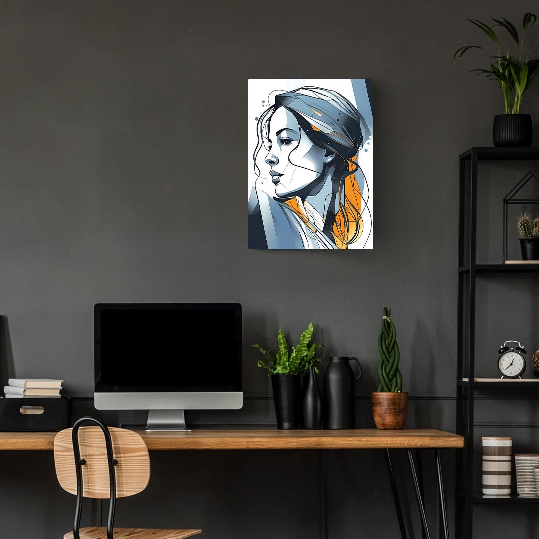 Geometric Woman Art Poster