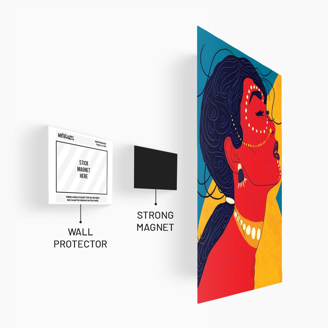 Indi Woman Pop Art Poster