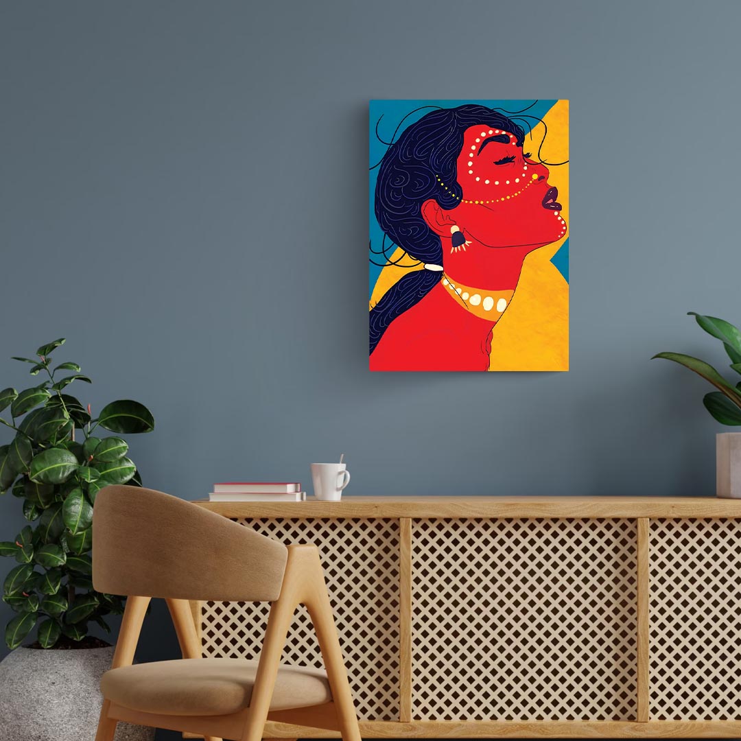 Indi Woman Pop Art Poster