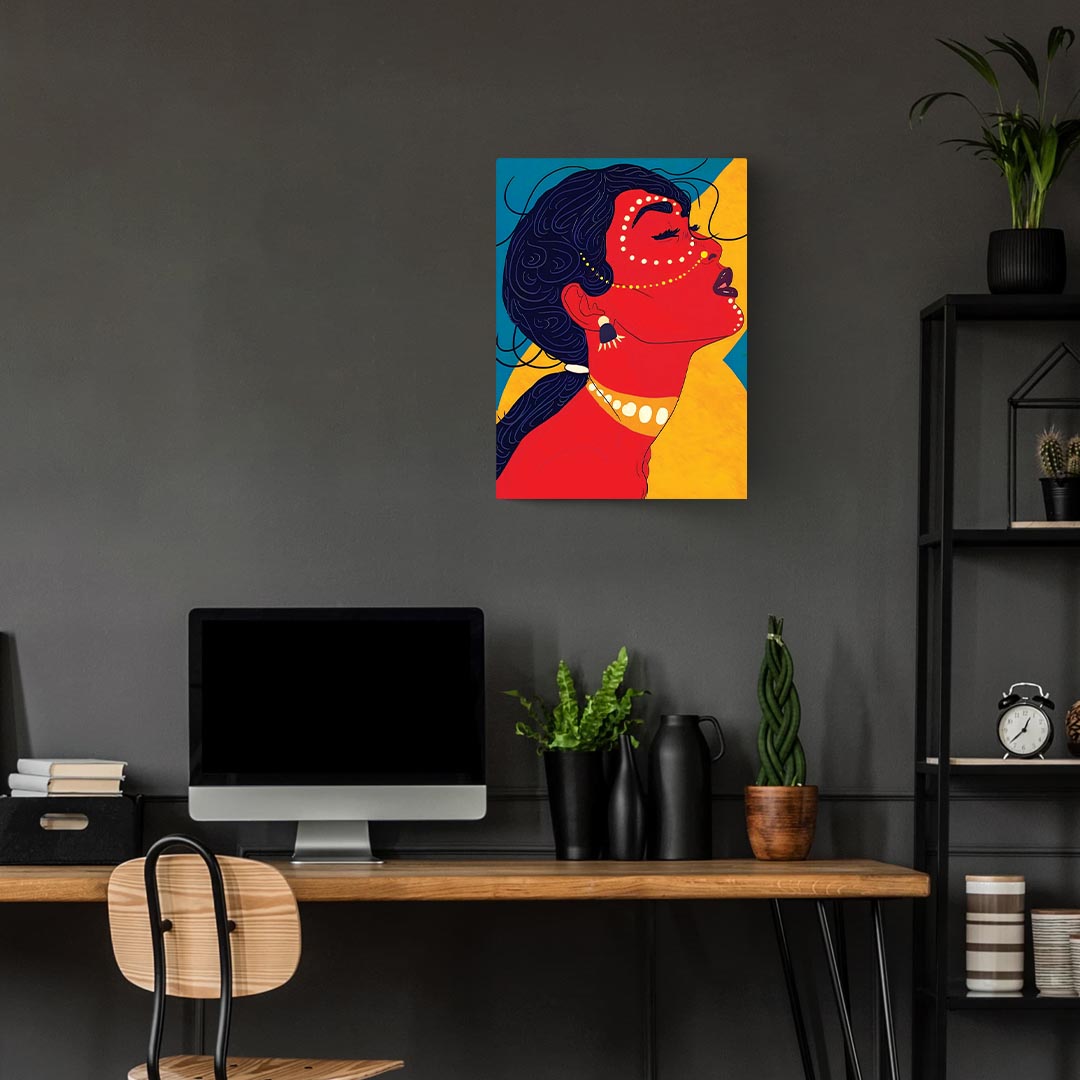 Indi Woman Pop Art Poster