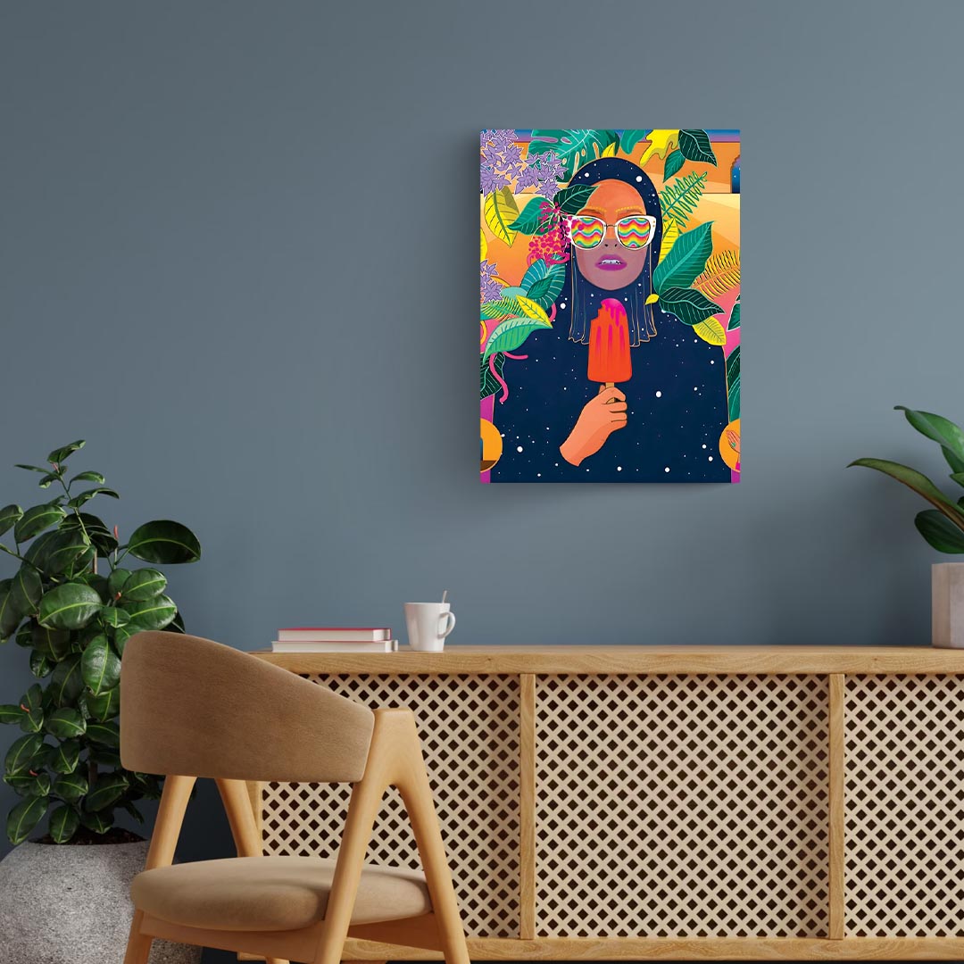 Indi-woman Pop Art Poster