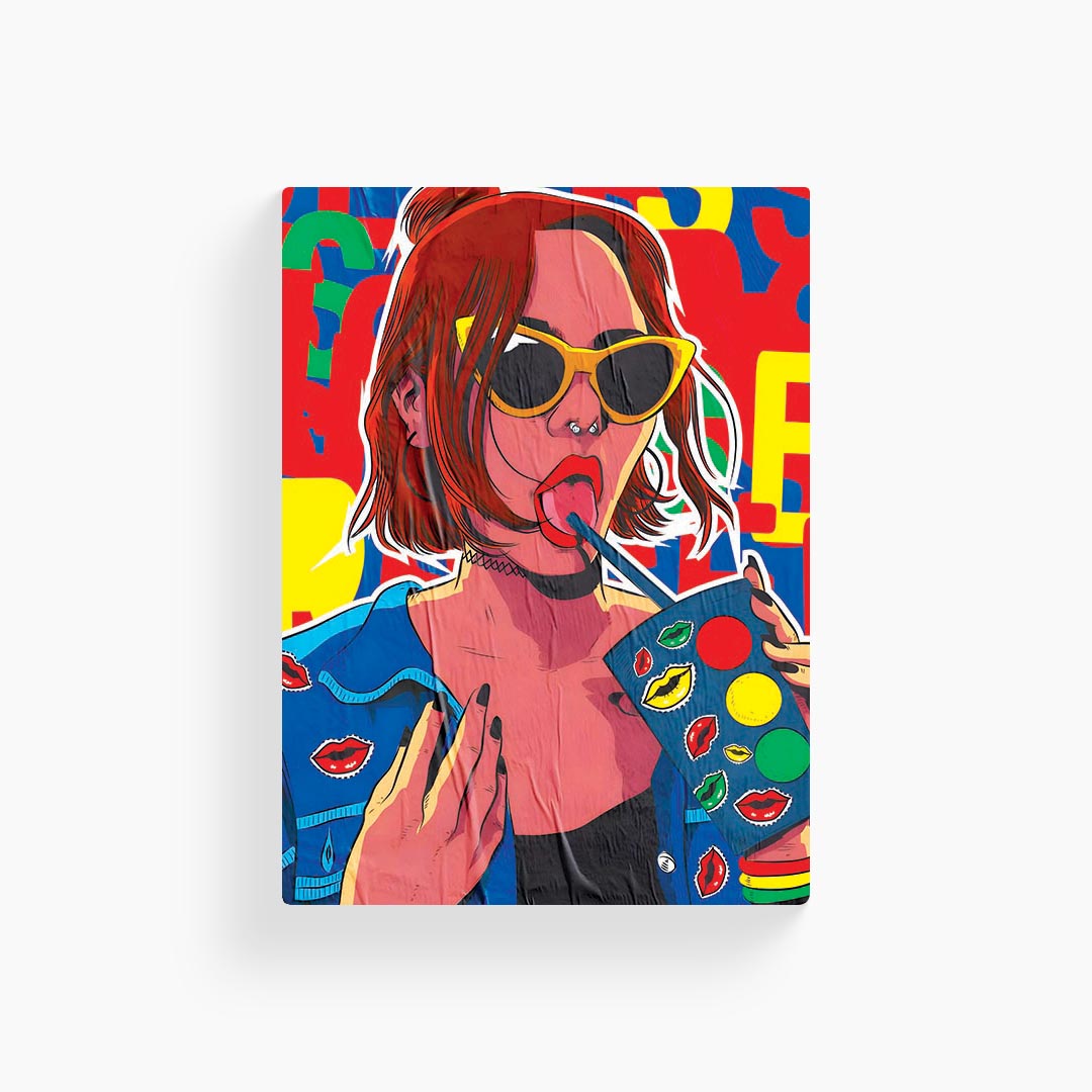 Indi-Woman Pop Art Poster