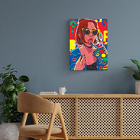 Indi-Woman Pop Art Poster