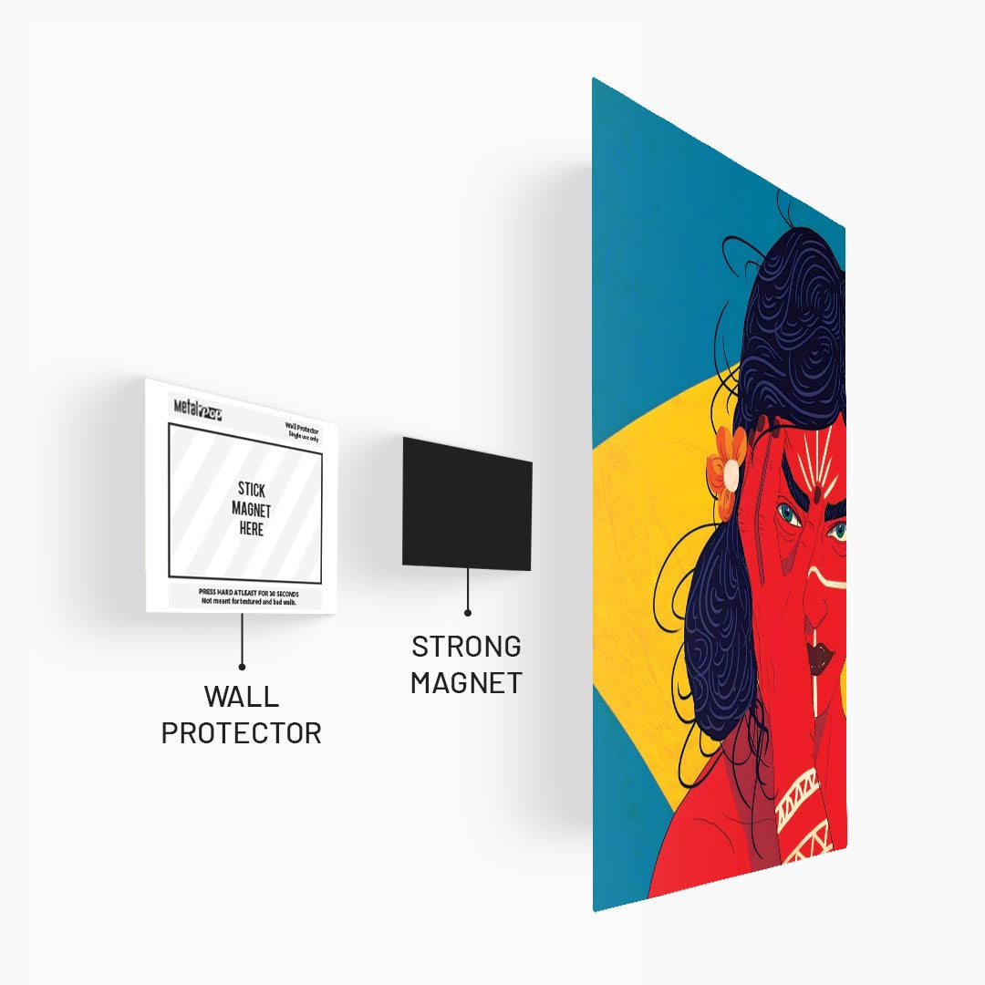 Indian Woman Illustation Poster