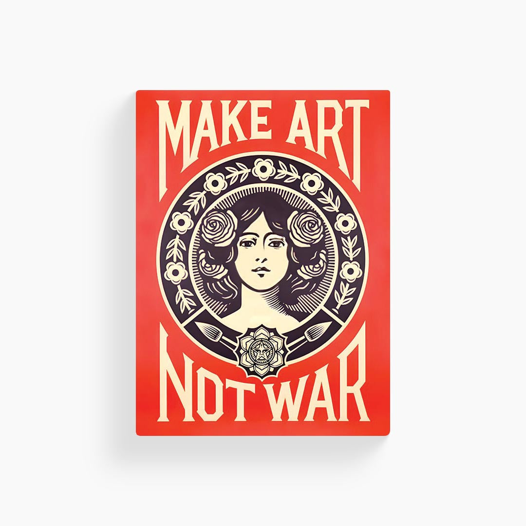 Make Art Not War Poster