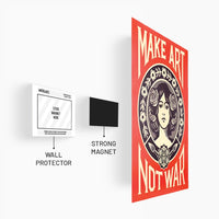 Make Art Not War Poster