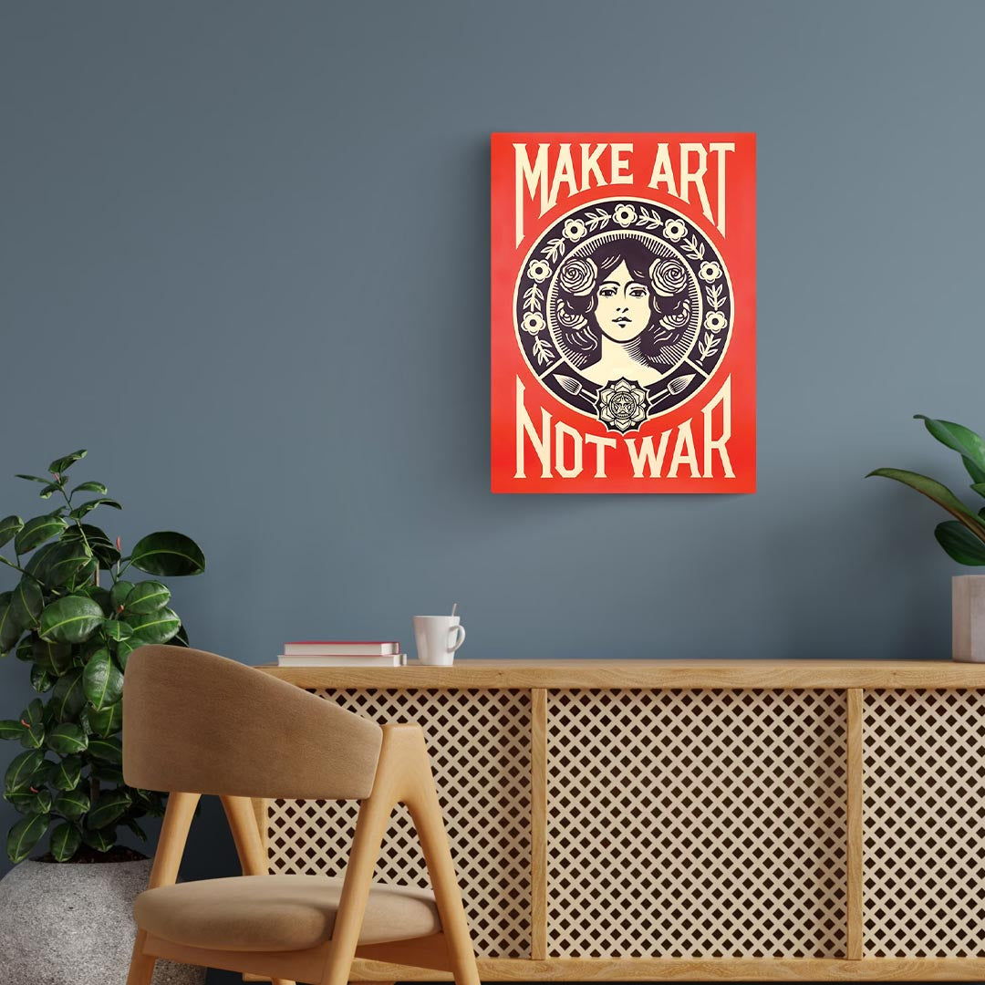 Make Art Not War Poster