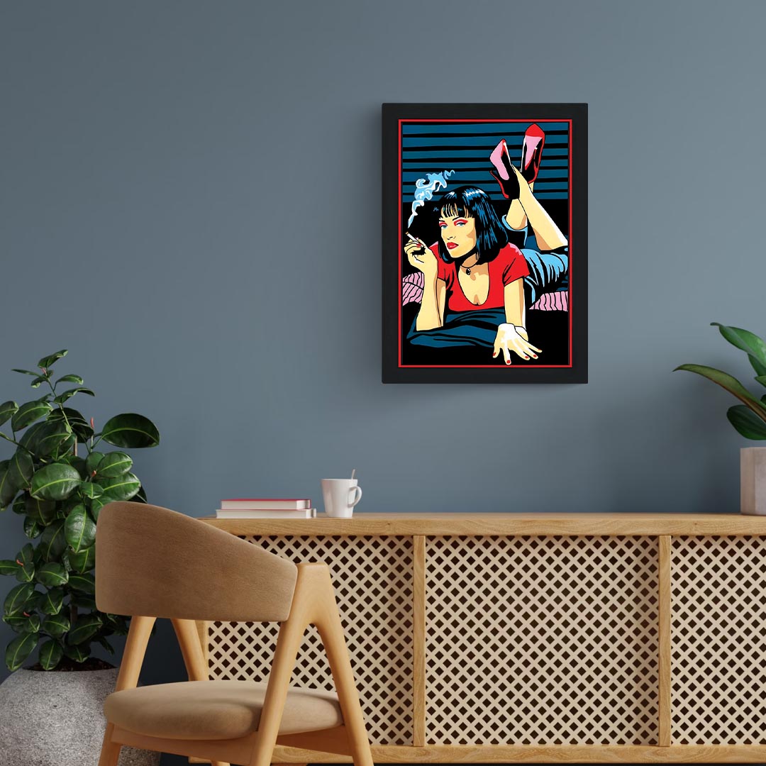 Mia Wallace Illustration Poster