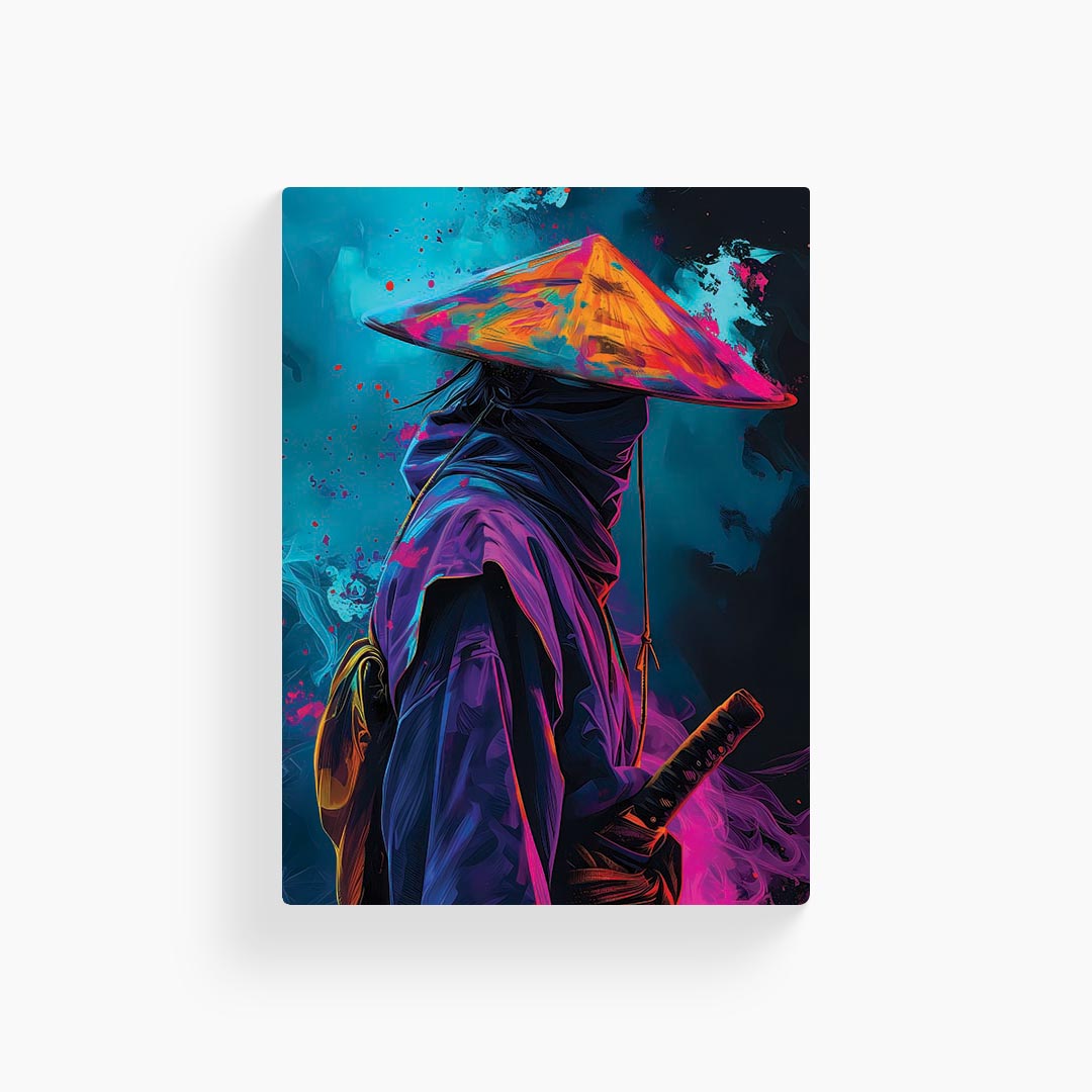 Ninja Fluorecent Art Poster
