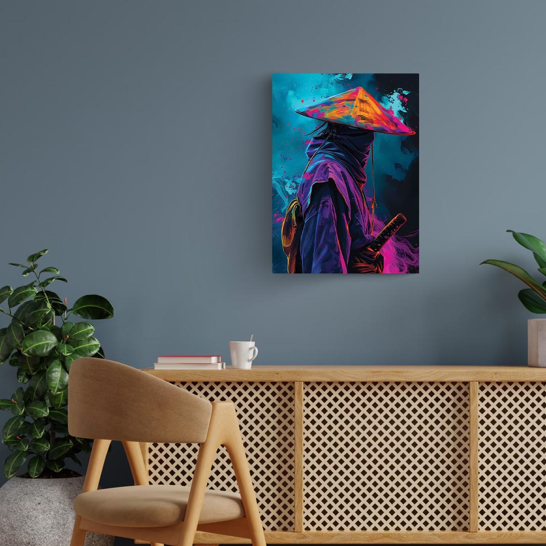 Ninja Fluorecent Art Poster