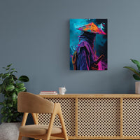Ninja Fluorecent Art Poster