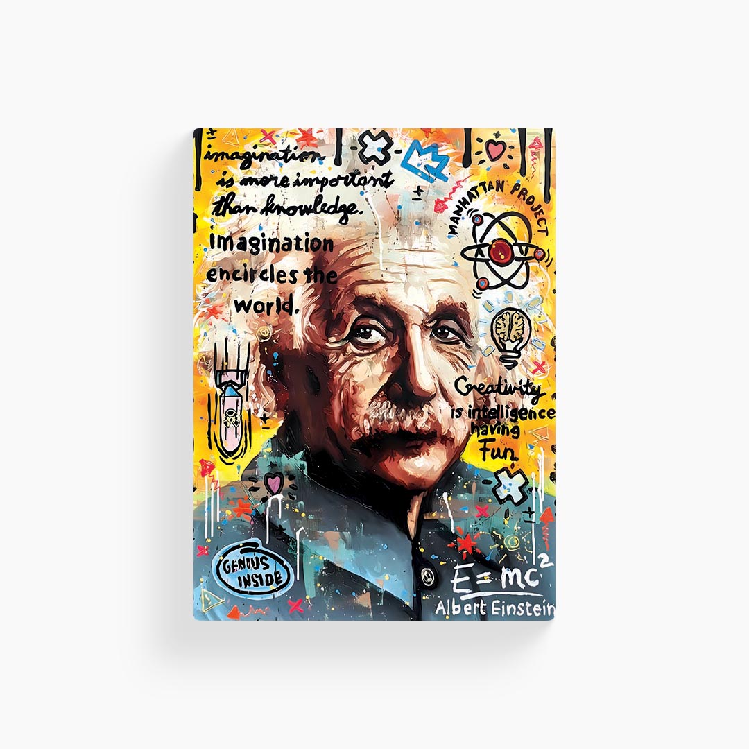 Elbert Einstein Pop Art Poster