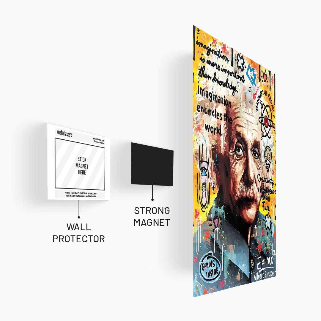 Elbert Einstein Pop Art Poster