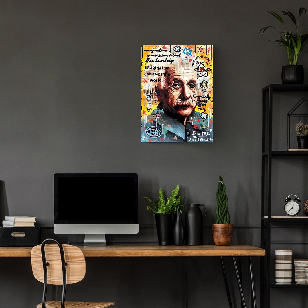 Elbert Einstein Pop Art Poster