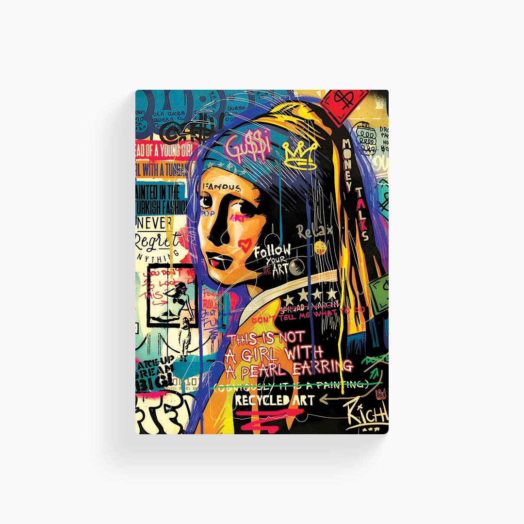 Not a Girl With Pearl Earrings Poster