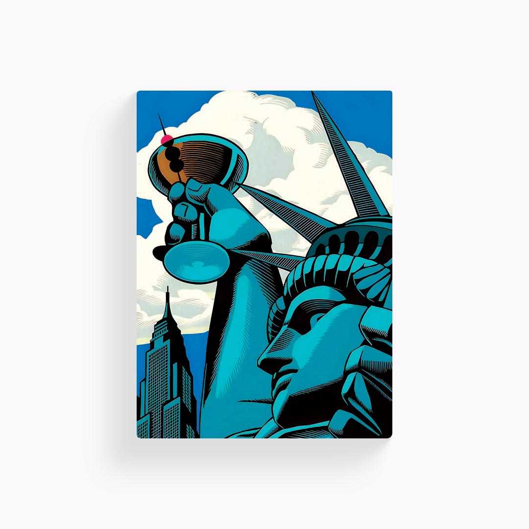 Urban Statue of Liberty Poster