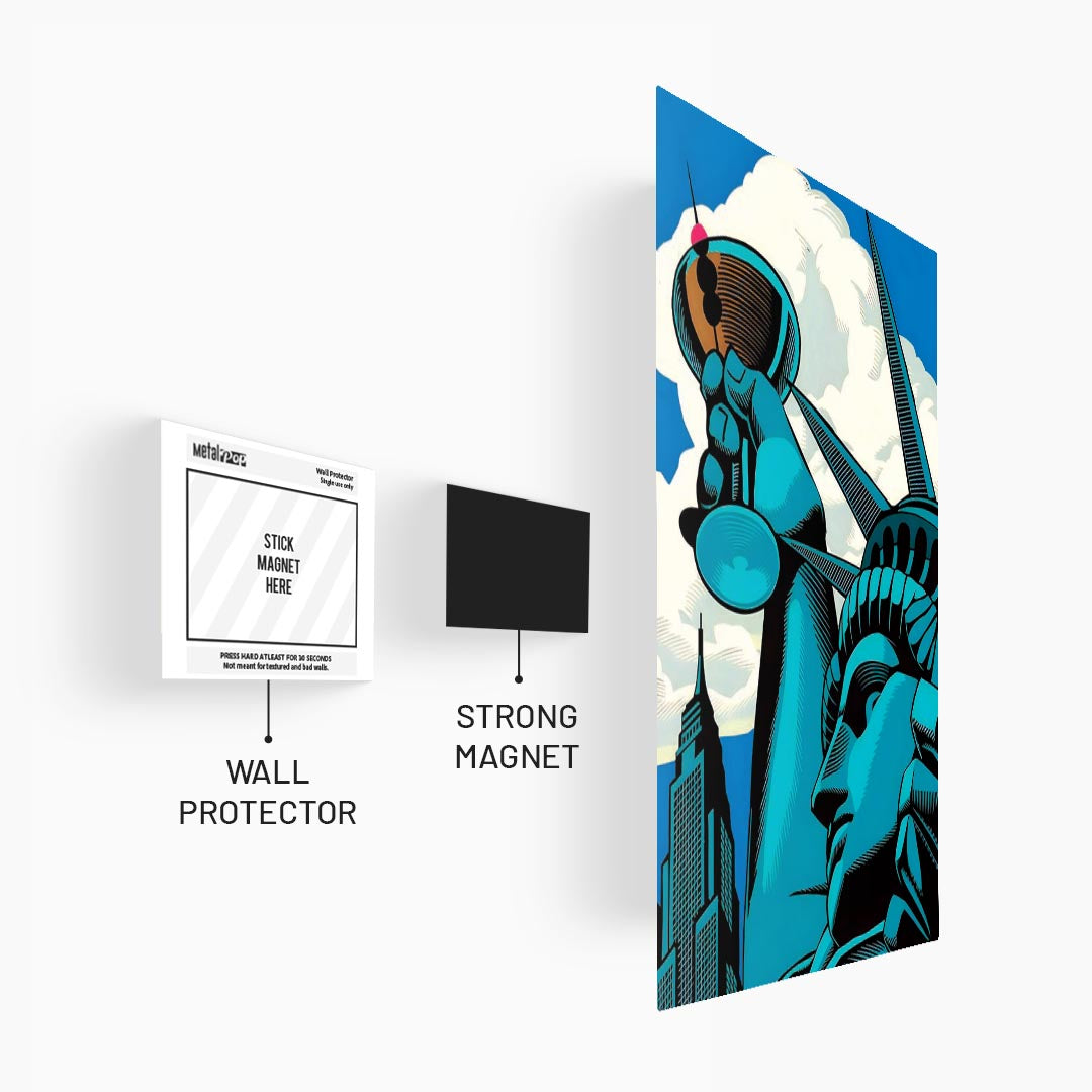Urban Statue of Liberty Poster