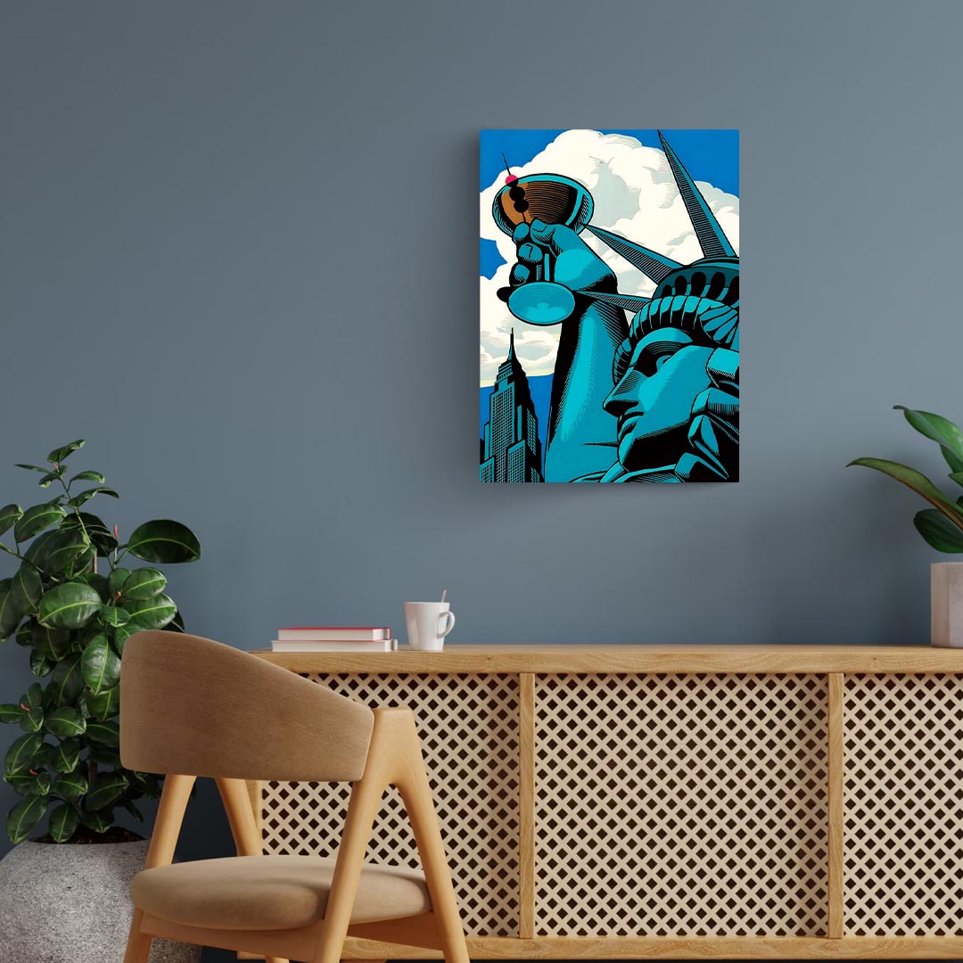 Urban Statue of Liberty Poster