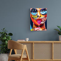 Urban Woman Pop Art Poster