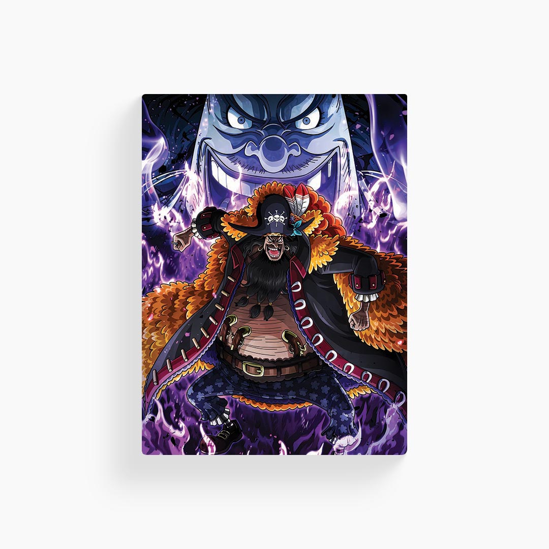 Black Beard One Piece Metal Poster