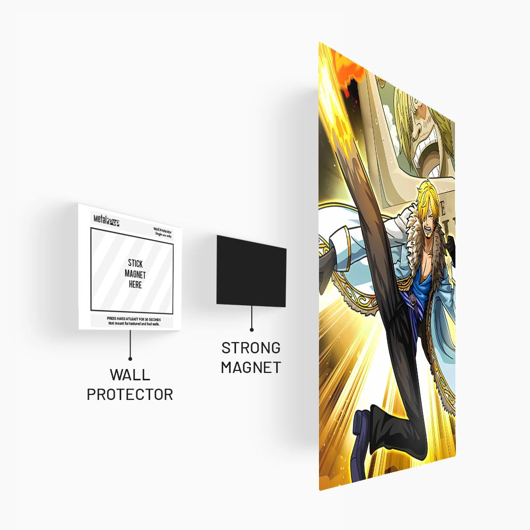 Sanji One Piece Metal Poster